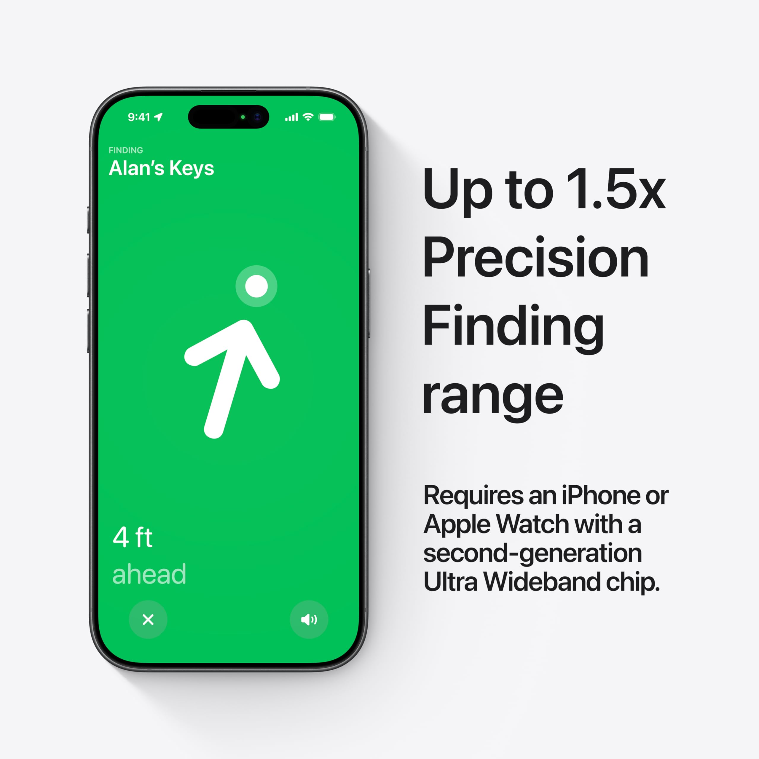 Apple AirTag (2nd Generation): Tracker for Keychain, Wallet, and More; Locator with Sound; Simple One-Tap Setup with iPhone or iPad; Key Finder with up to 1.5X Precision Finding Range