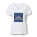 I’m A Jean- ius Women's V-Neck Tee — Denim Pocket Graphic