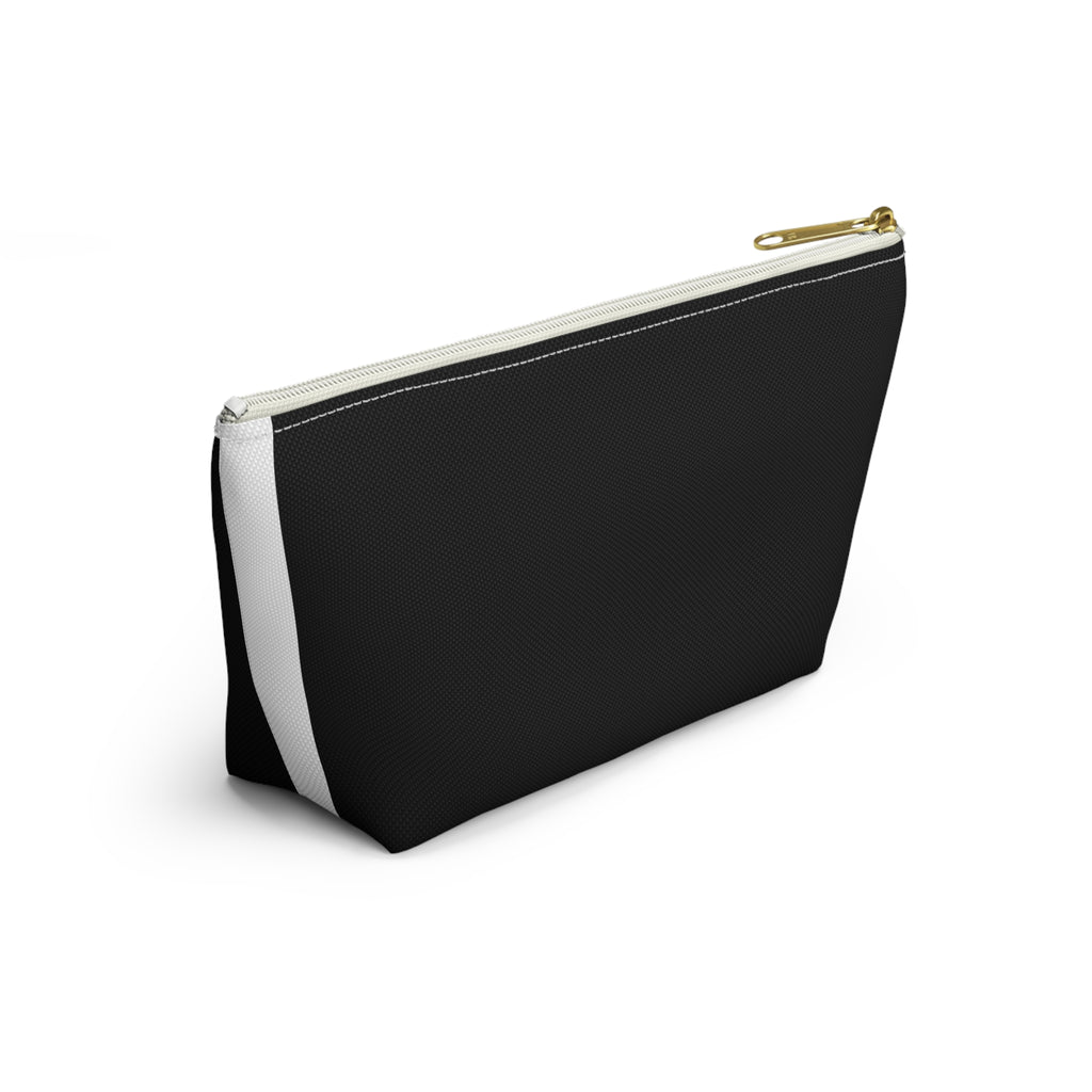 Musical Headphones Accessory Pouch — Blue Headset & Gold Music Notes - The LW Shop