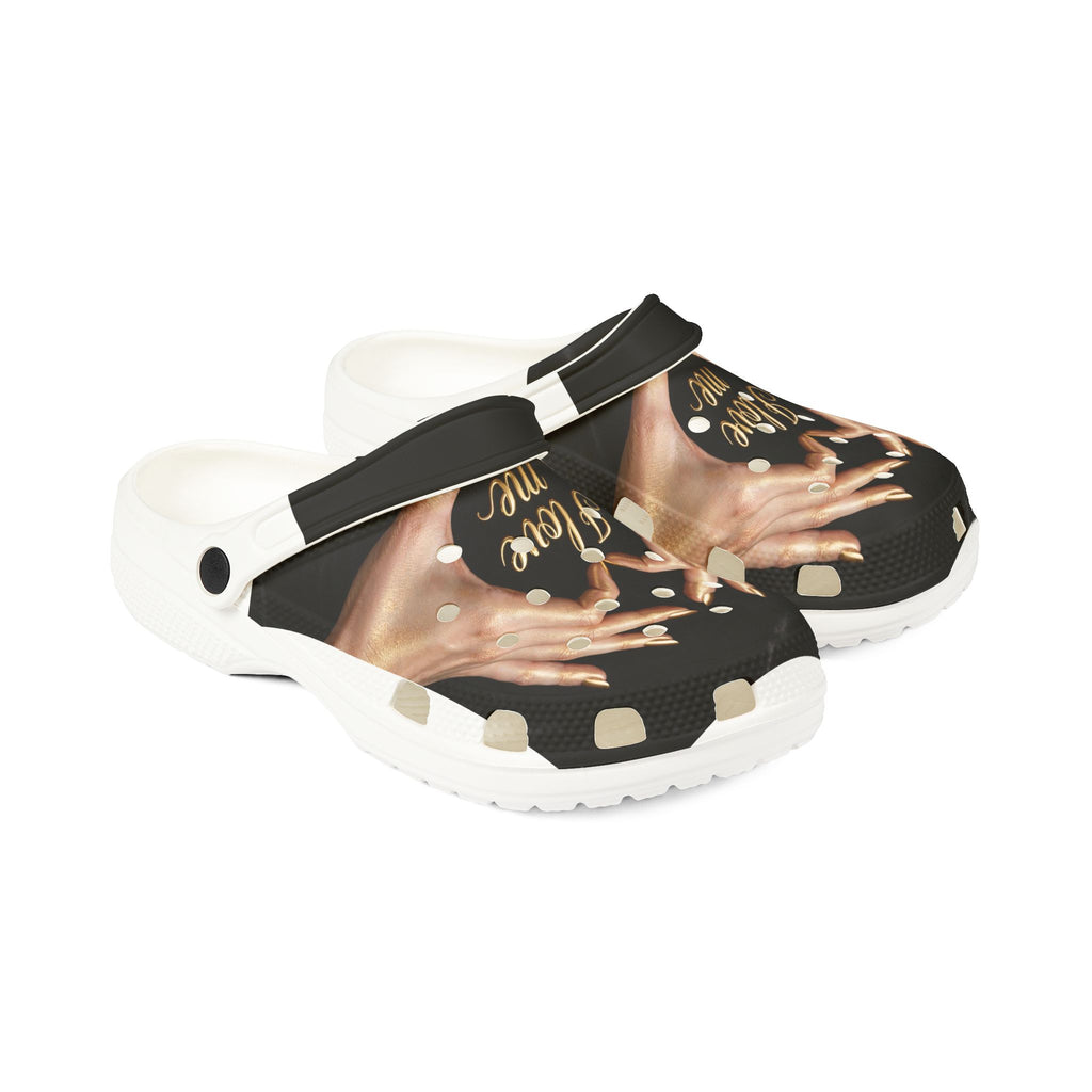 “ I Love Me “ EVA Foam Clogs — Self-Love Graphic Slip-On Shoes