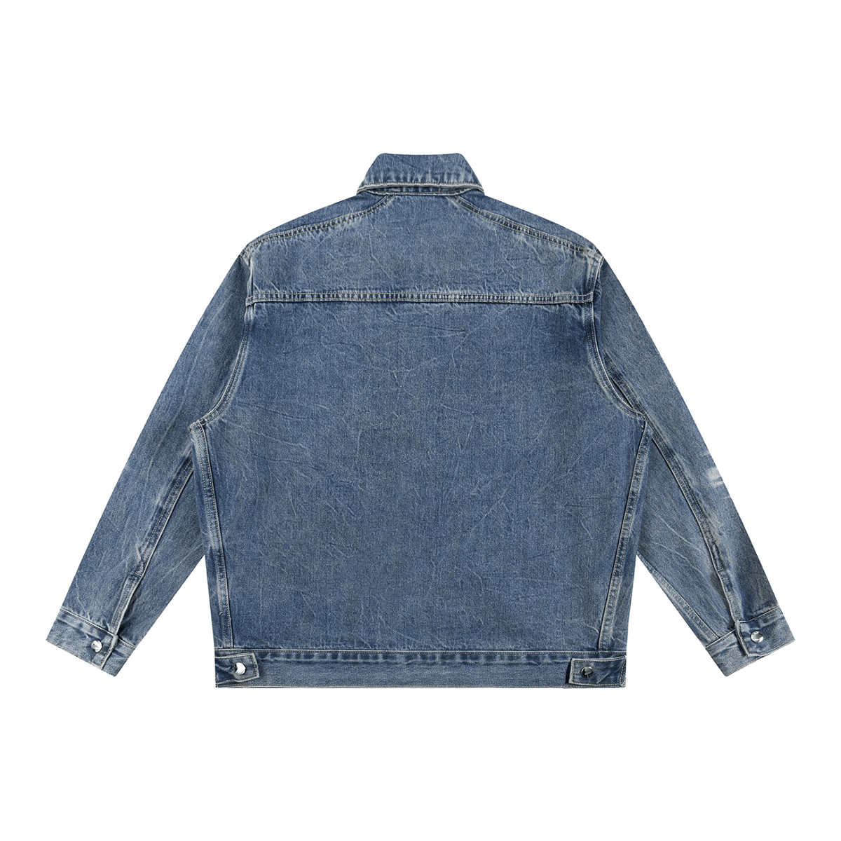 Vintage Wash Zip Up Denim Jacket - The LW Shop