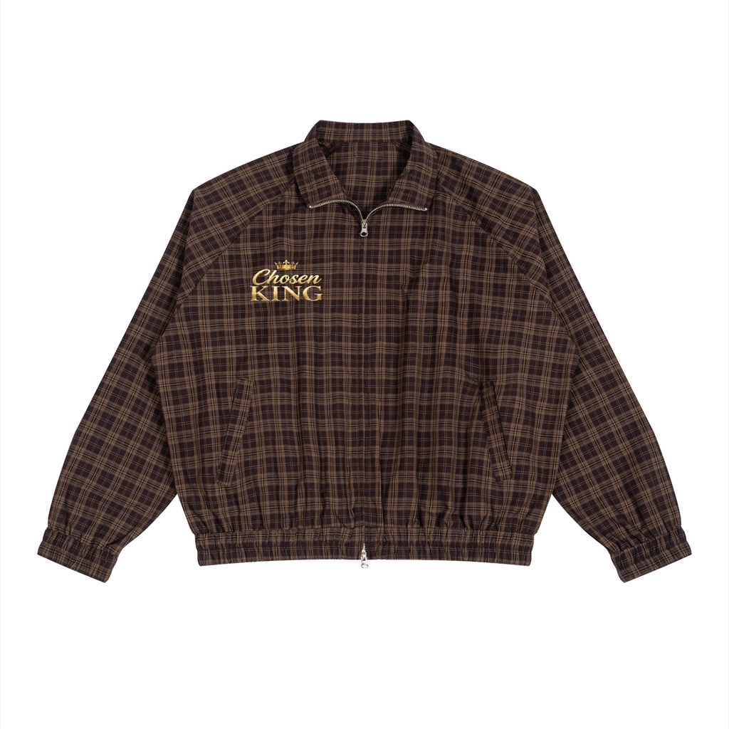 Chosen King Plaid Full-Zip Track Jacket
