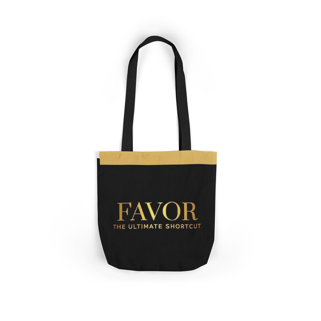 Favor Canvas Tote Bag — "FAVOR: The Ultimate Shortcut" Gold-Accent Shopper - The LW Shop