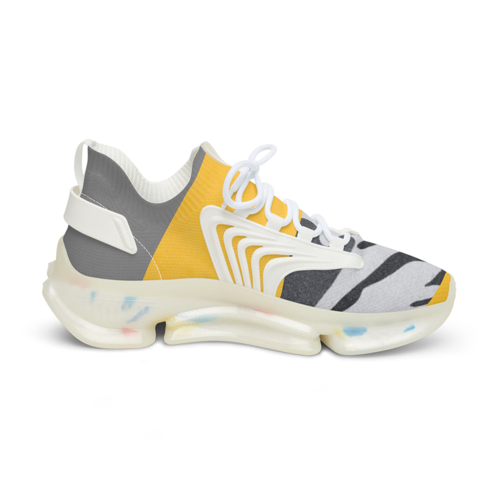 Men's Camo Yellow Mesh Sneakers – Lightweight Athletic Casual Shoes - The LW Shop