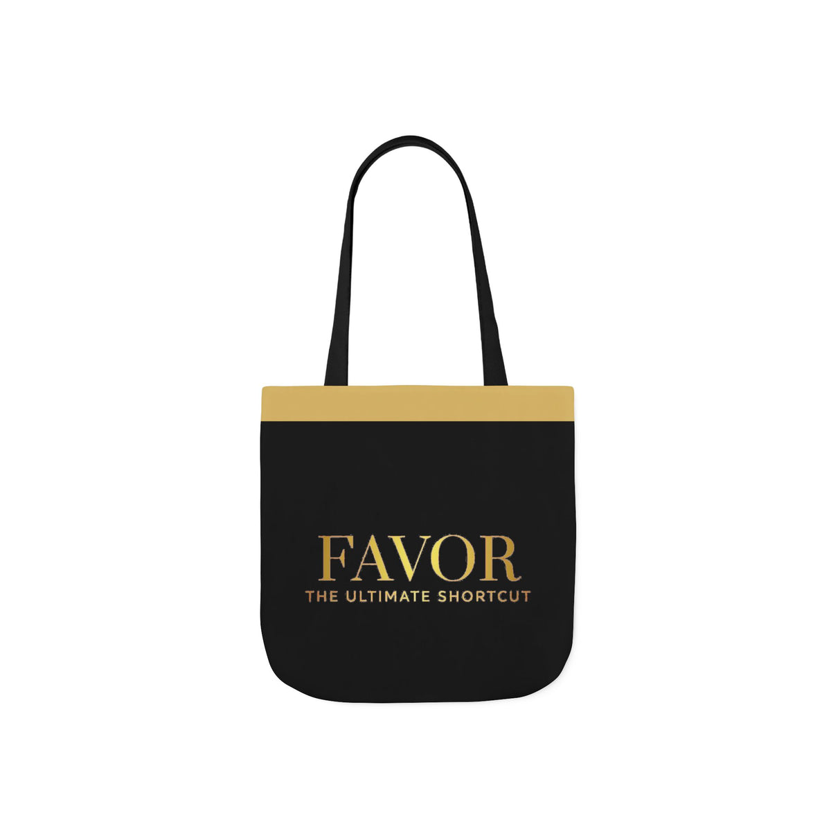 Favor Canvas Tote Bag — "FAVOR: The Ultimate Shortcut" Gold-Accent Shopper - The LW Shop