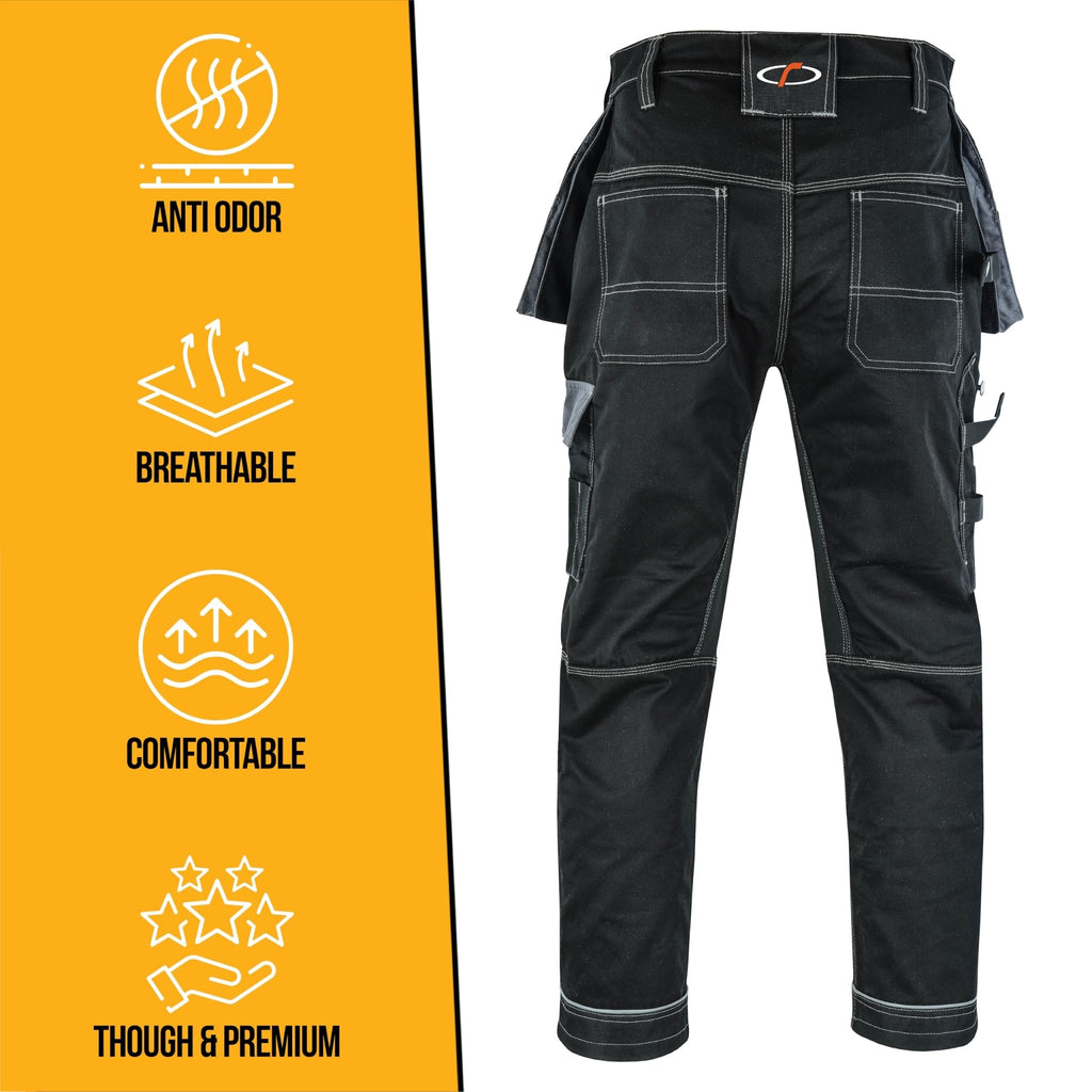 Riggermen Mens Work Pants Lightweight Cargo Tactical Trouser with Holster Pockets Relaxed Fit Safety Pants for Construction - The LW Shop