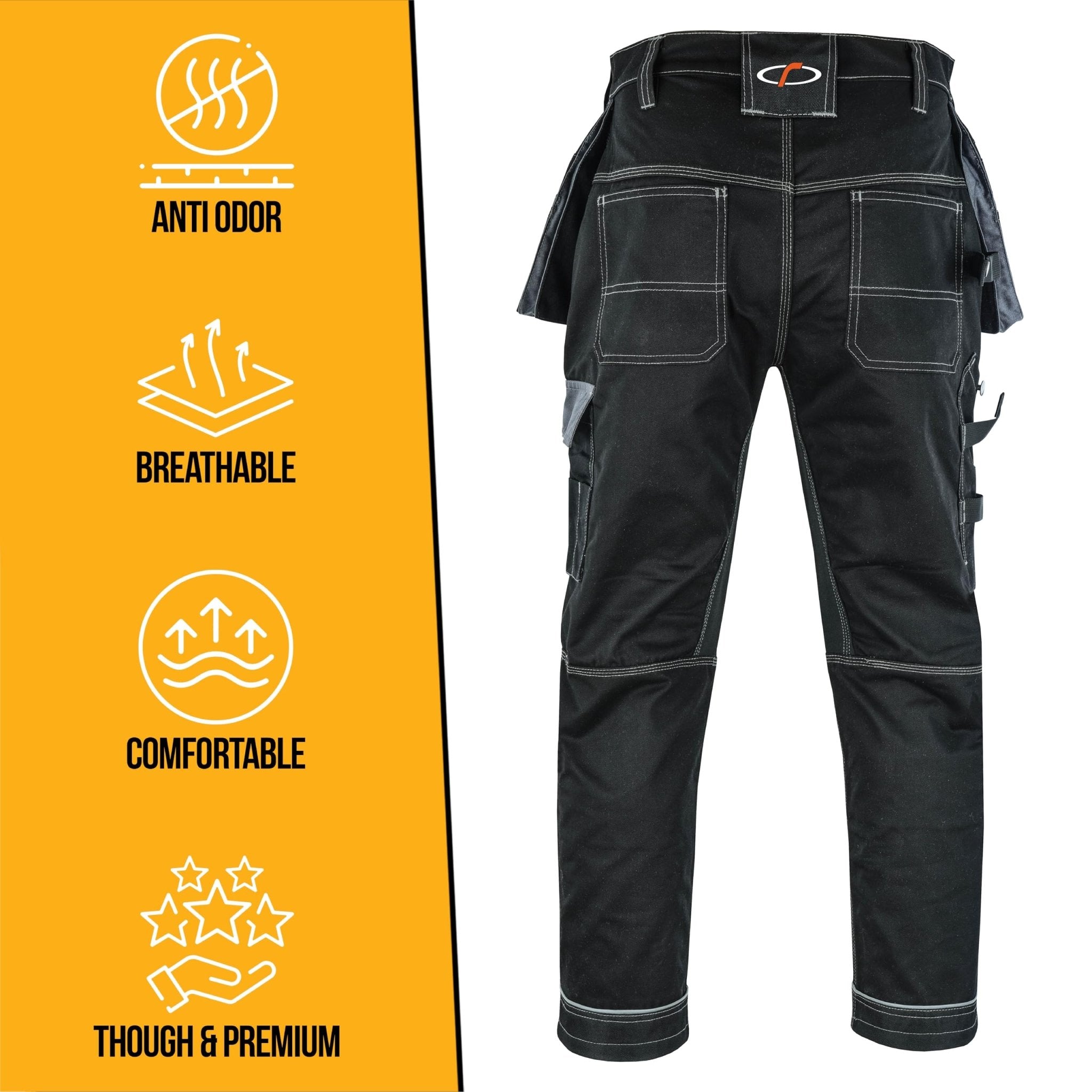 Riggermen Mens Work Pants Lightweight Cargo Tactical Trouser with Holster Pockets Relaxed Fit Safety Pants for Construction - The LW Shop
