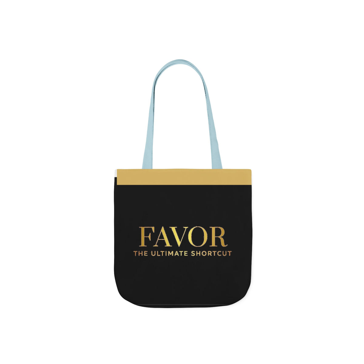 Favor Canvas Tote Bag — "FAVOR: The Ultimate Shortcut" Gold-Accent Shopper - The LW Shop