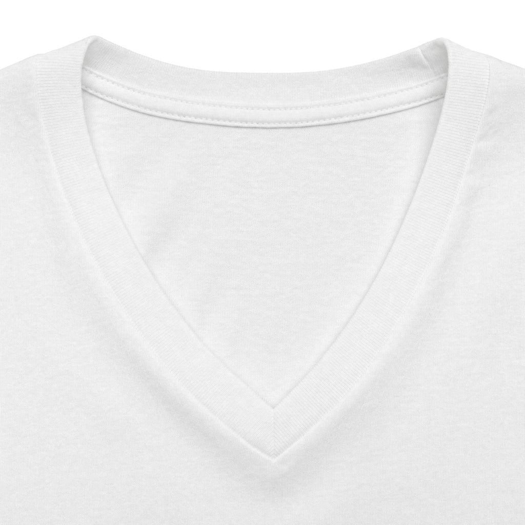 Women's V-Neck Tee — Gold Ring Trio Photo Design