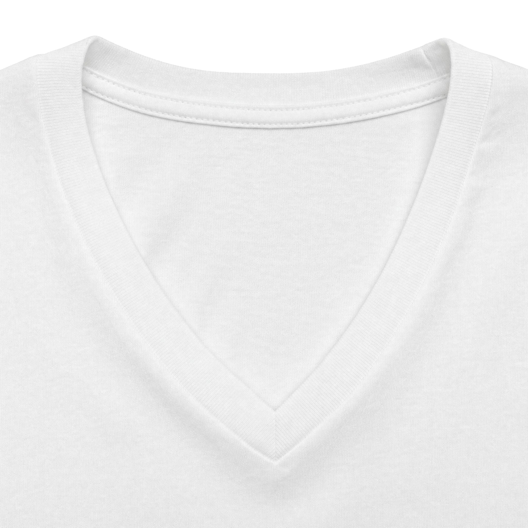 Women's V-Neck Tee — Gold Ring Trio Photo Design