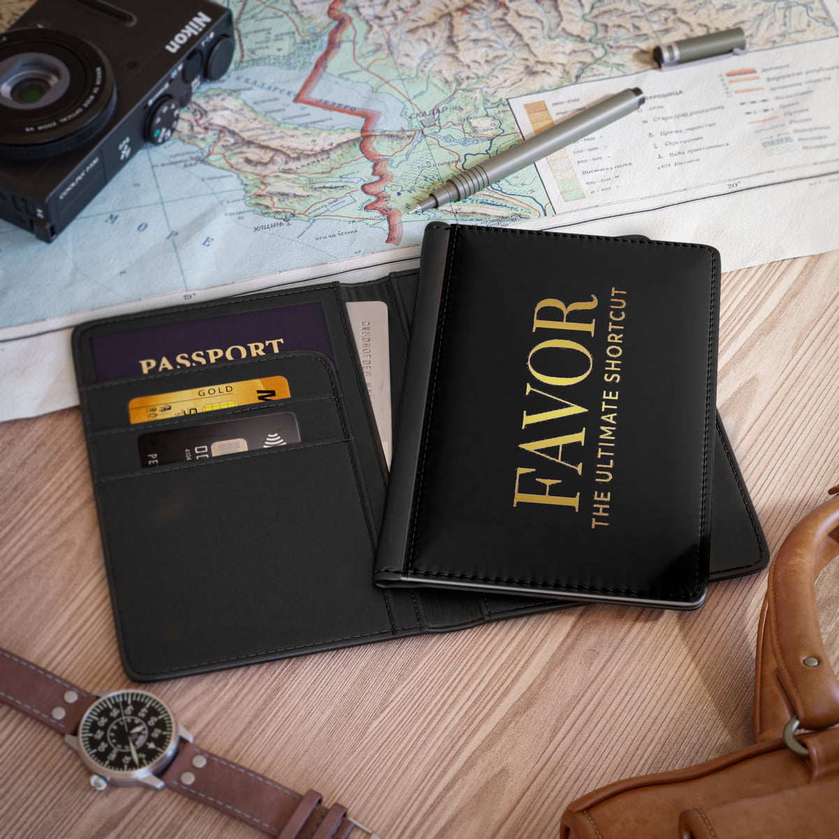Passport Cover —“ Favor “ Illustration Travel Wallet - The LW Shop