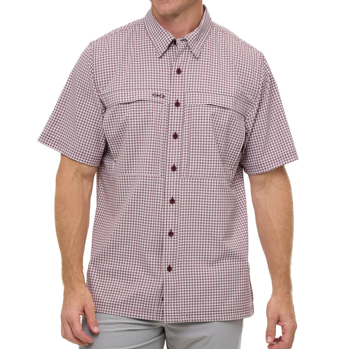 Maroon TekCheck Shirt - The LW Shop