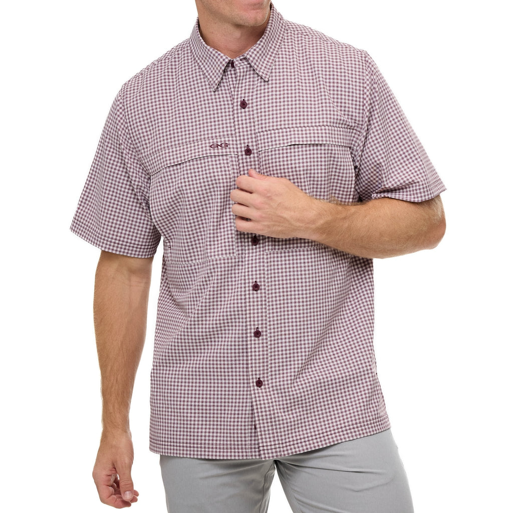 Maroon TekCheck Shirt - The LW Shop