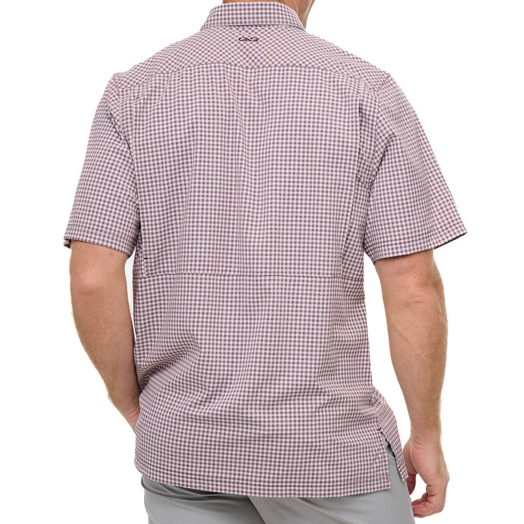 Maroon TekCheck Shirt - The LW Shop