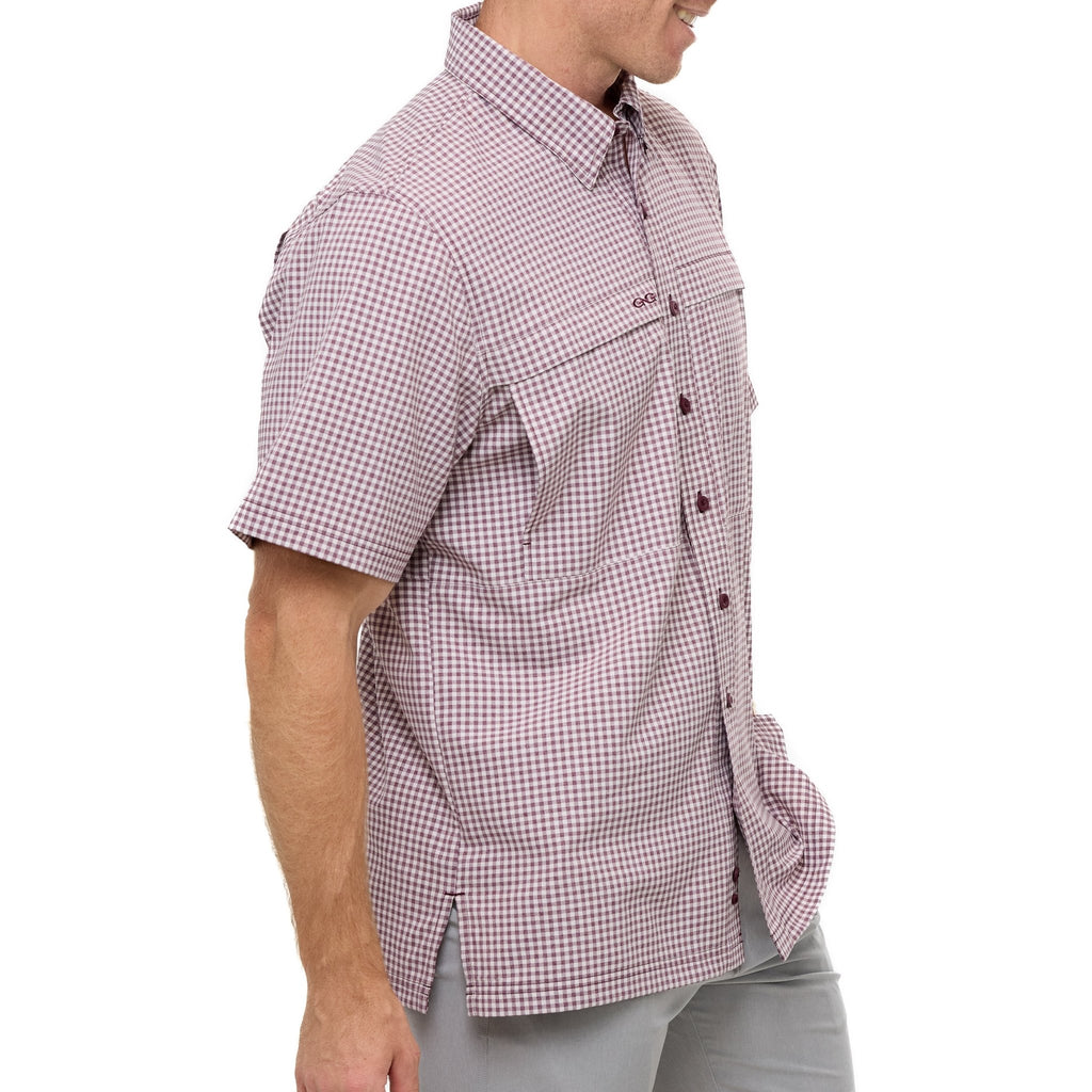Maroon TekCheck Shirt - The LW Shop