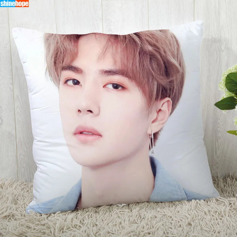 Custom Pillow Cover – YiBo Wang Modern Decorative 45x45cm Pillowcase