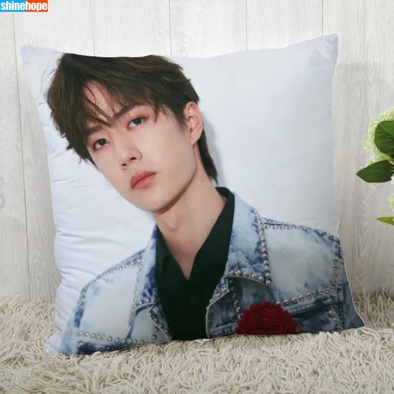 Custom Pillow Cover – YiBo Wang Modern Decorative 45x45cm Pillowcase