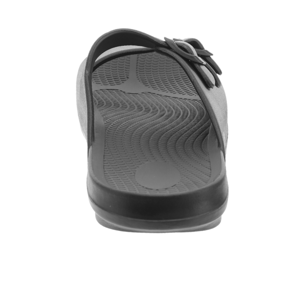 Sovella Women's Buckle Slide Black