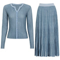 Autumn Trending Knitted Women Jacket Skirt Two Piece Sets - The LW Shop