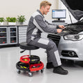 Rolling Mechanic Stool with Adjustable Height and Tool Trays - The LW Shop