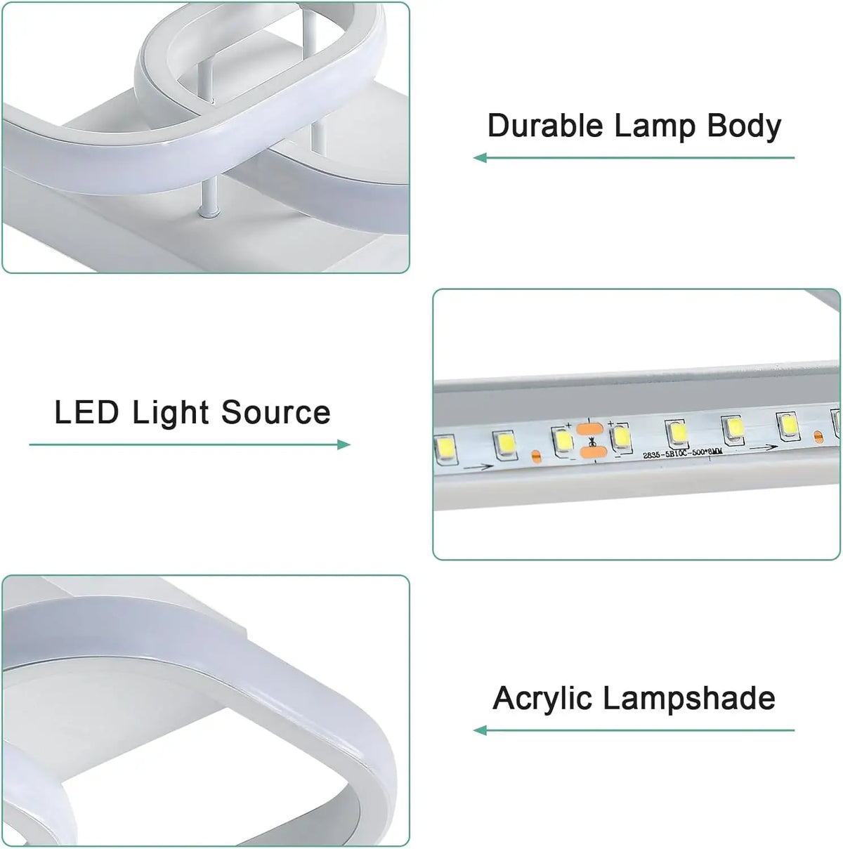 Modern LED Ceiling Lights Square Aisle Lamps Small Corridor Ceiling Fixtures for Hallway Kitchen Bedroom Stair Living Room Study - The LW Shop