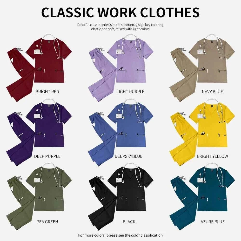 Women's Medical Scrub Workwear Set - The LW Shop