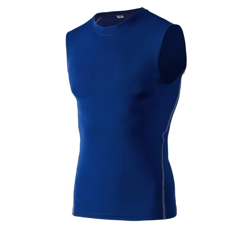 Men's Gyms Clothing Sports Fitness Tank Top Quick Dry Vest Workout Running Sportswear Tops Round Neck Sports Shirt - The LW Shop