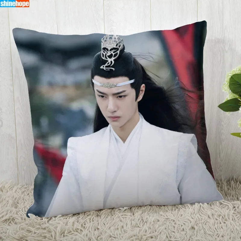 Funda de almohada personalizada – Funda de almohada decorativa moderna YiBo Wang 45x45cm