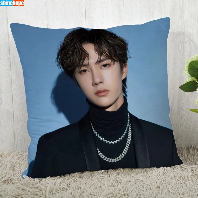 Funda de almohada personalizada – Funda de almohada decorativa moderna YiBo Wang 45x45cm