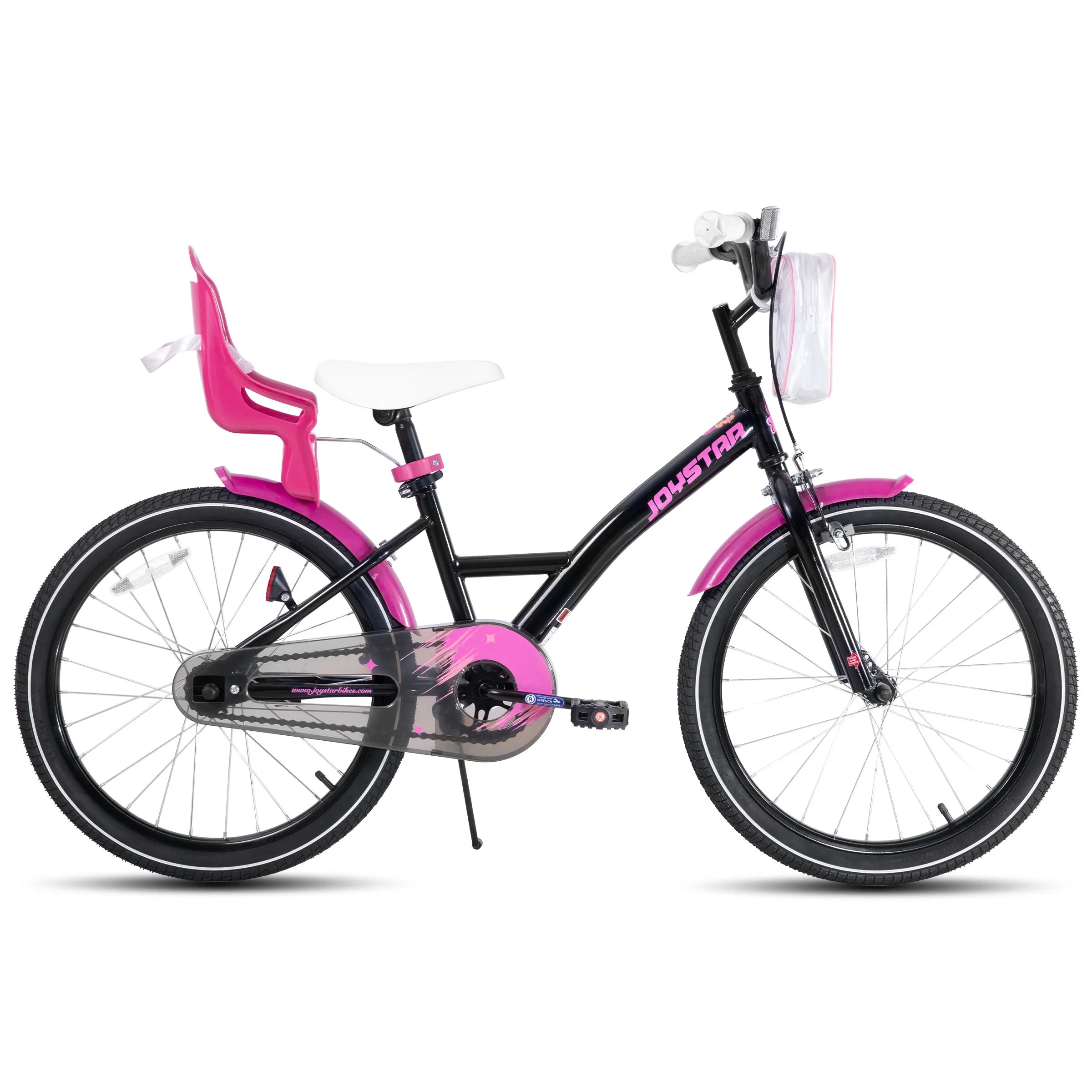 Joystar Kids Bike For Girls With Training Wheels Doll Seat