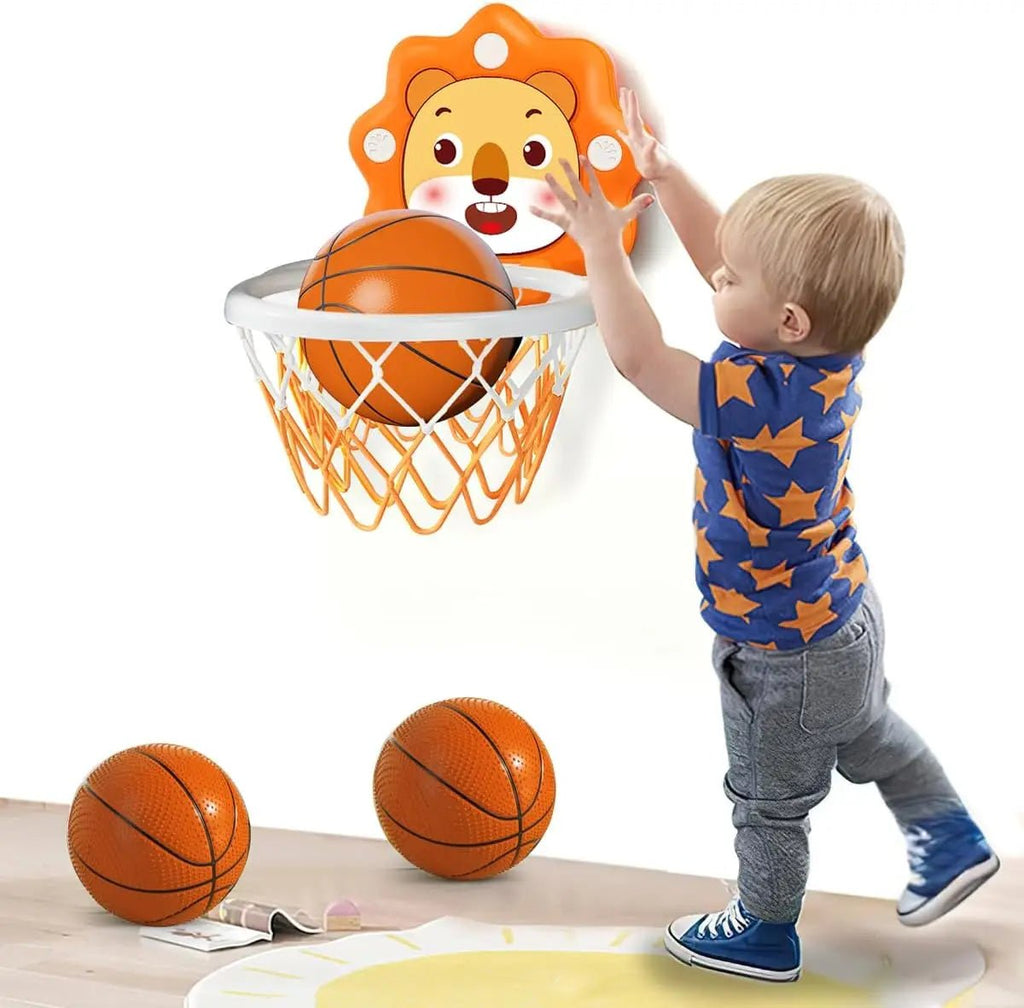 Indoor Mini Basketball Hoop for Toddlers Kids Boys Bedroom,Adjustable Height,Christmas Birthday Gifts Toy for Boys,Toddler Toys - The LW Shop