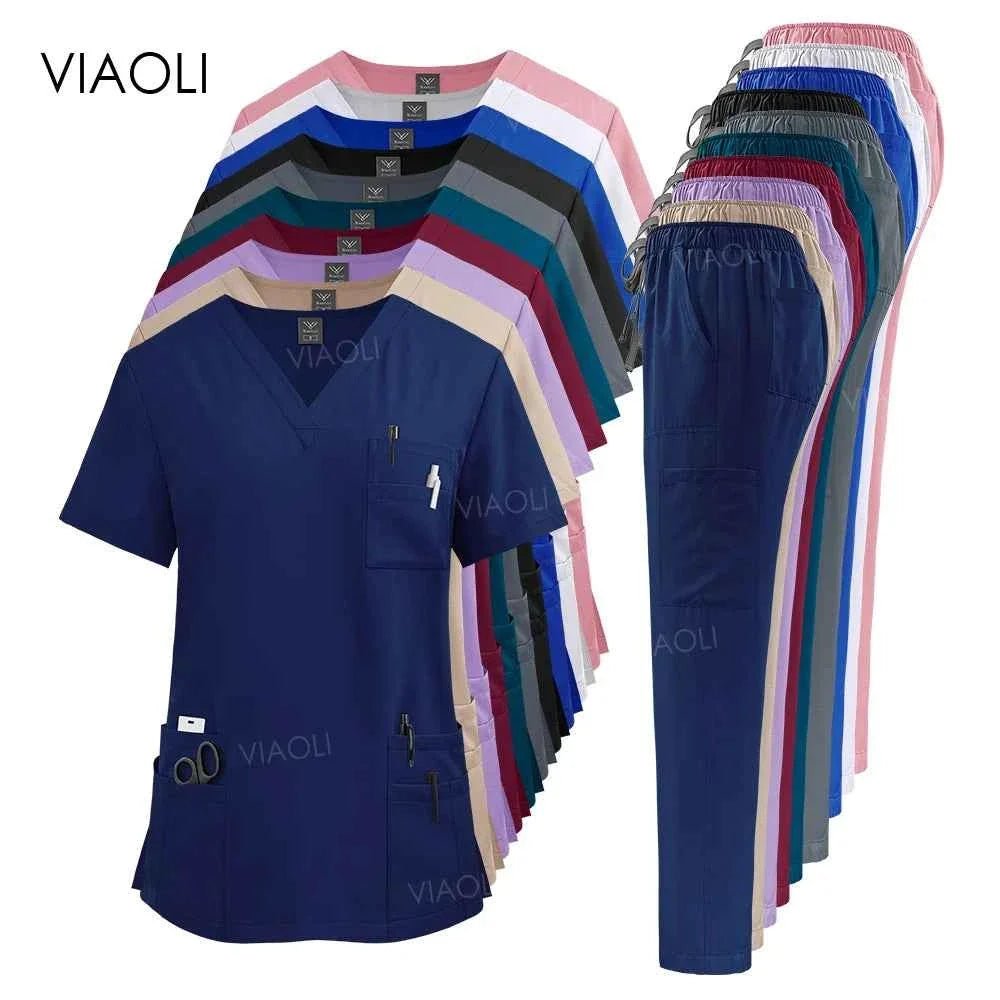 Women's Medical Scrub Uniform Set - The LW Shop