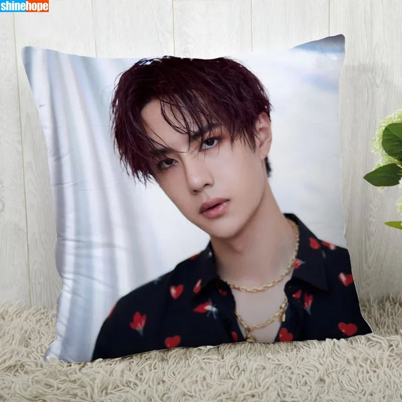 Funda de almohada personalizada – Funda de almohada decorativa moderna YiBo Wang 45x45cm