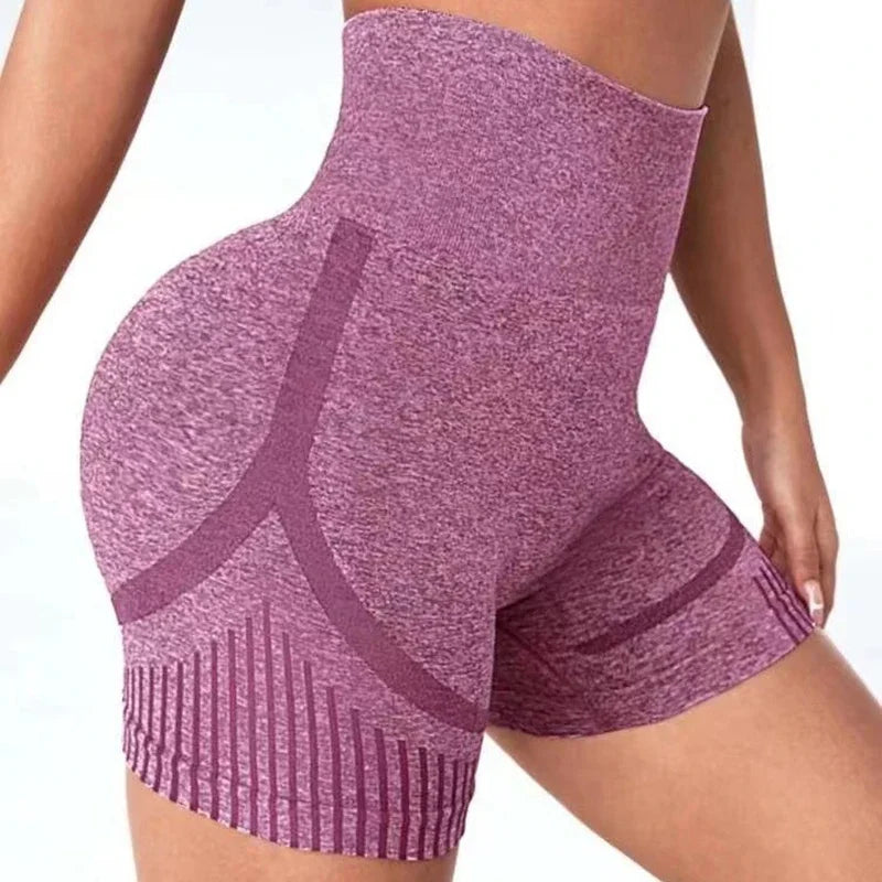 Women Yoga Leggings – High Waist Seamless Quick-Dry Sports Shorts