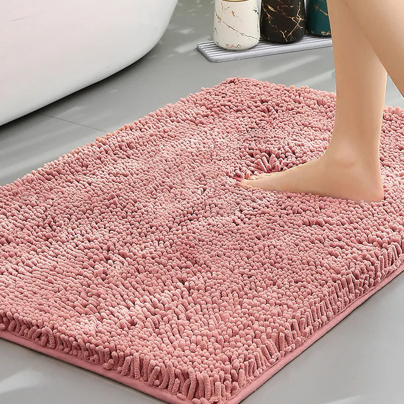 Alfombra de baño de chenilla ultrasuave XM-Luvetoria Súper absorbente Lavable a máquina