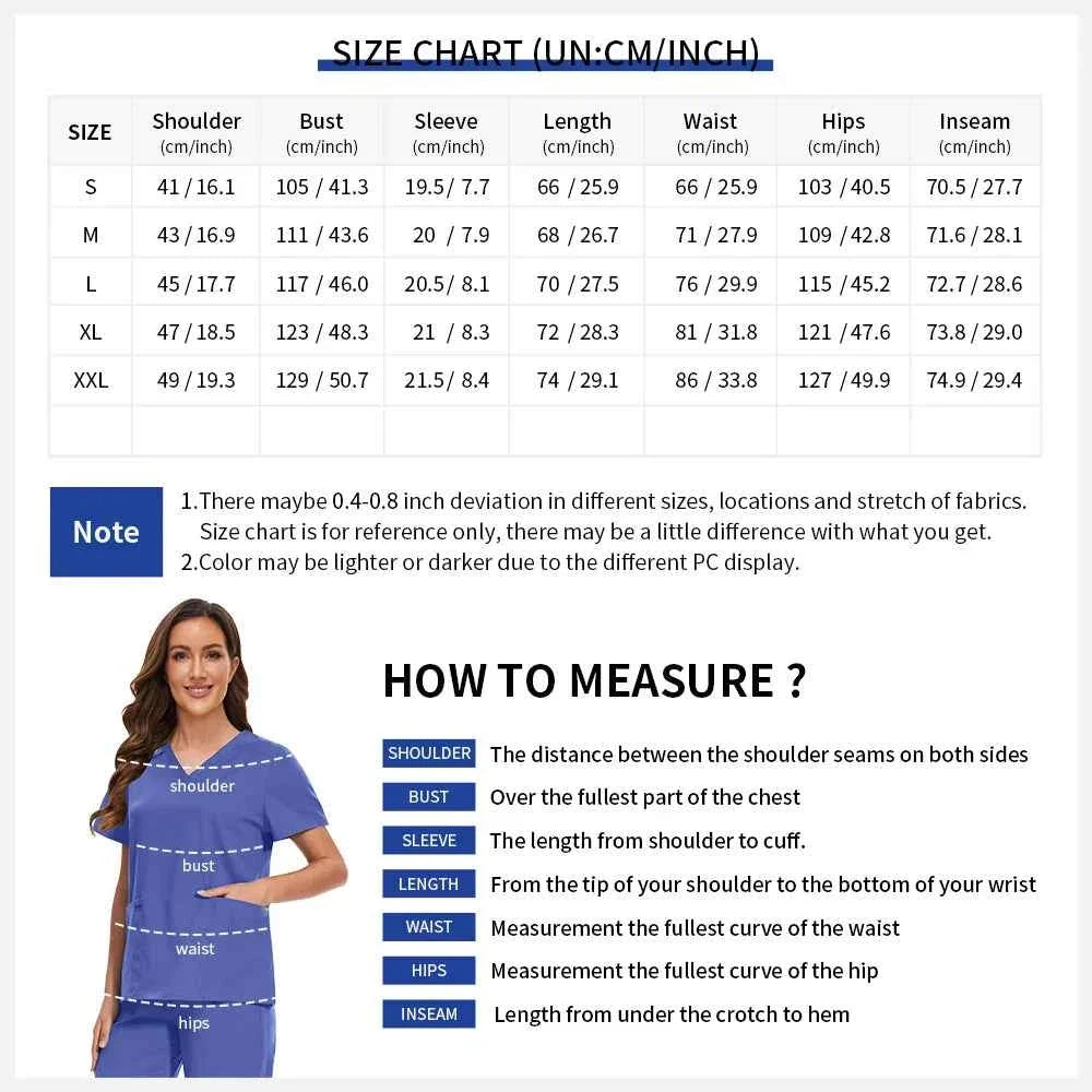 Women's Medical Scrub Workwear Set - The LW Shop