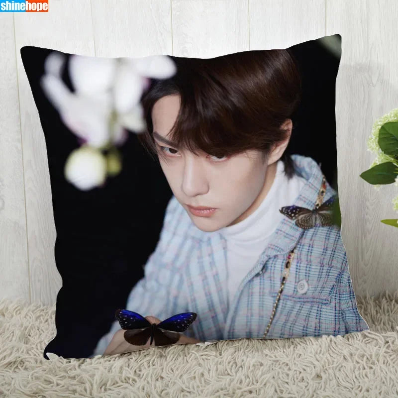 Funda de almohada personalizada – Funda de almohada decorativa moderna YiBo Wang 45x45cm