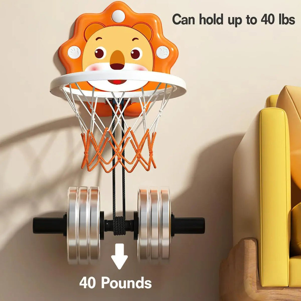 Indoor Mini Basketball Hoop for Toddlers Kids Boys Bedroom,Adjustable Height,Christmas Birthday Gifts Toy for Boys,Toddler Toys - The LW Shop