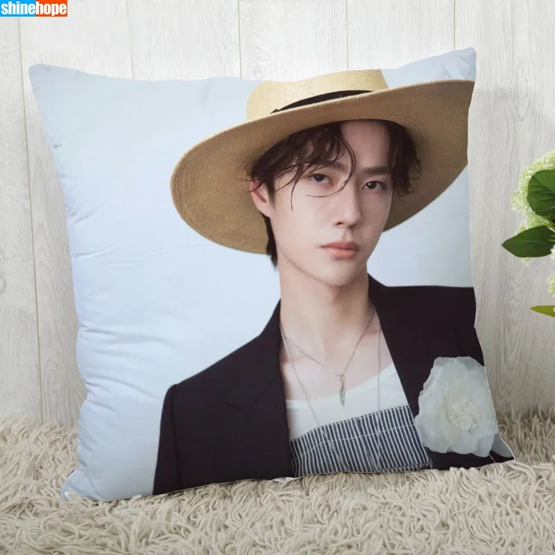 Funda de almohada personalizada – Funda de almohada decorativa moderna YiBo Wang 45x45cm