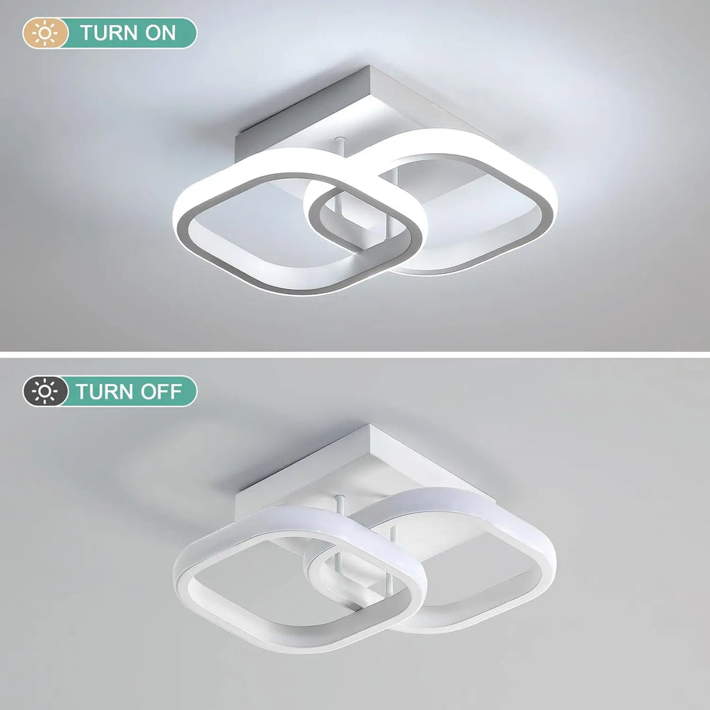 Modern LED Ceiling Lights Square Aisle Lamps Small Corridor Ceiling Fixtures for Hallway Kitchen Bedroom Stair Living Room Study - The LW Shop