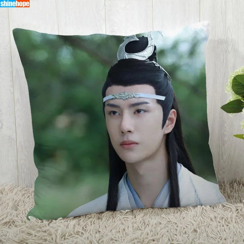 Funda de almohada personalizada – Funda de almohada decorativa moderna YiBo Wang 45x45cm