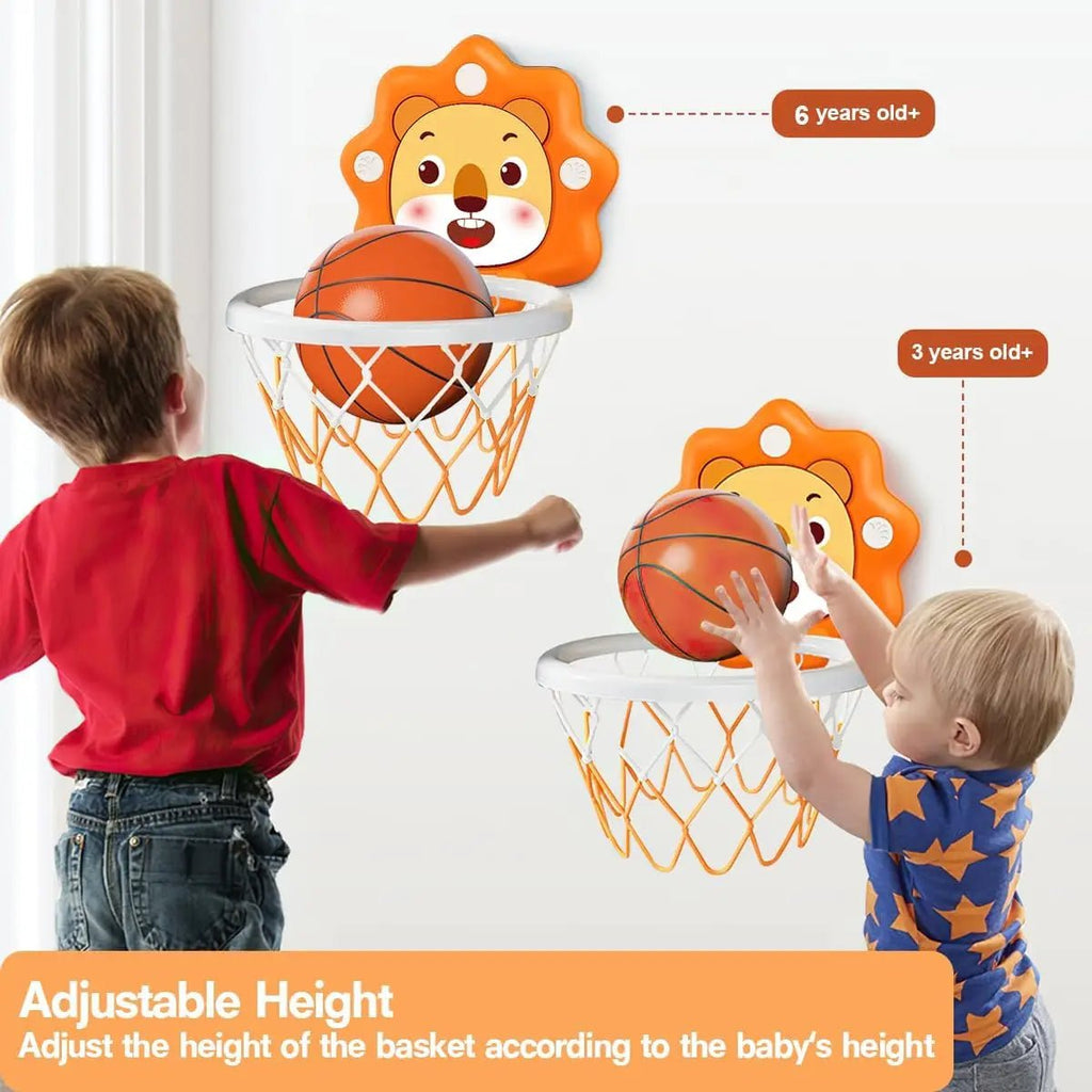 Indoor Mini Basketball Hoop for Toddlers Kids Boys Bedroom,Adjustable Height,Christmas Birthday Gifts Toy for Boys,Toddler Toys - The LW Shop