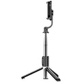 Retractable Selfie Stick Floor Tripod For Live Streaming With Remote