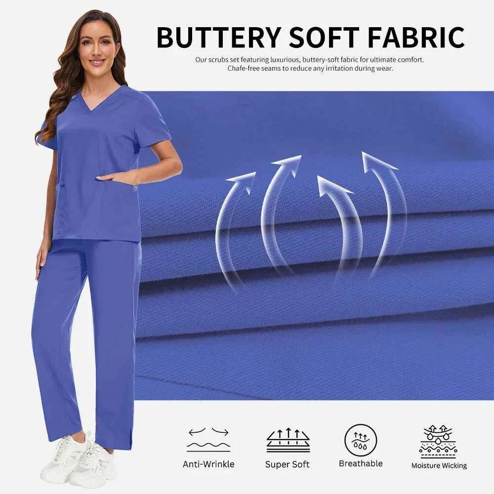 Women's Medical Scrub Workwear Set - The LW Shop
