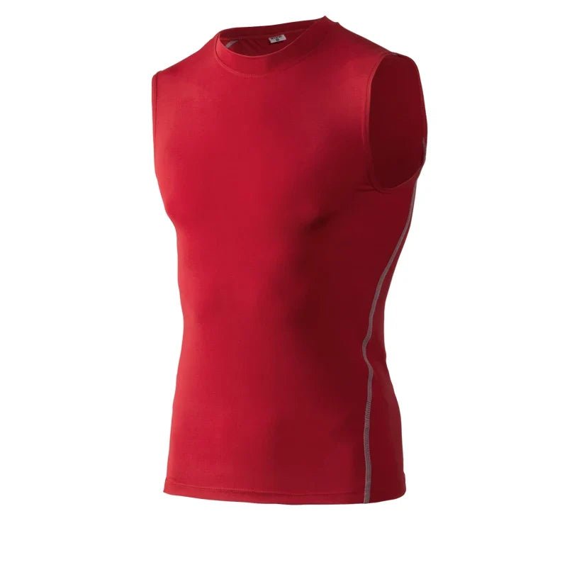 Men's Gyms Clothing Sports Fitness Tank Top Quick Dry Vest Workout Running Sportswear Tops Round Neck Sports Shirt - The LW Shop