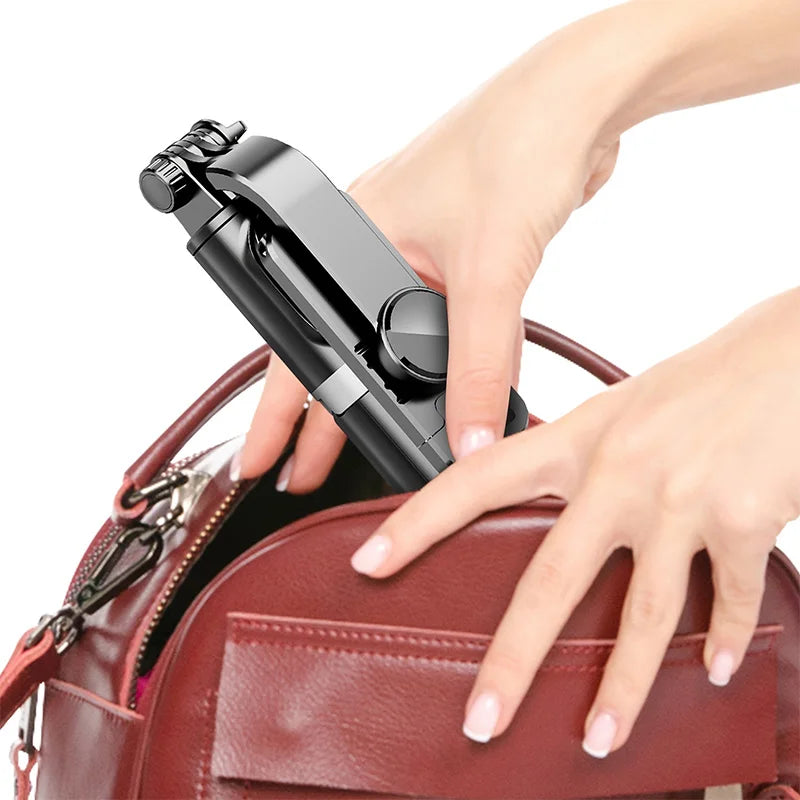 Retractable Selfie Stick Floor Tripod For Live Streaming With Remote