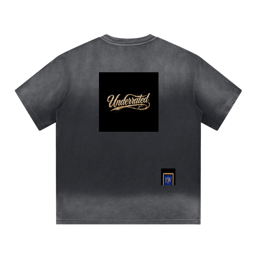 Underrated “I” Shape Gradient Washed T-Shirt