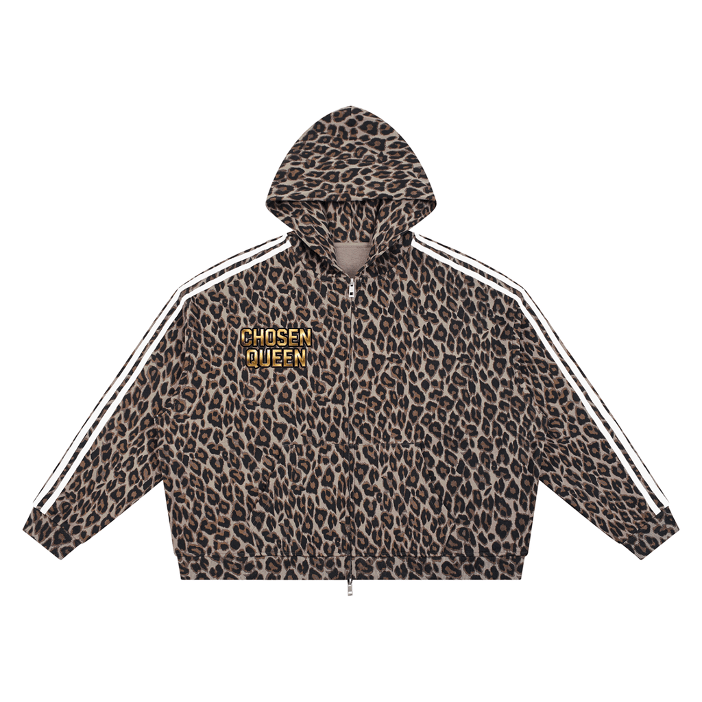 Chosen Queen 5 Leopard Full Zip Hoodie - The LW Shop