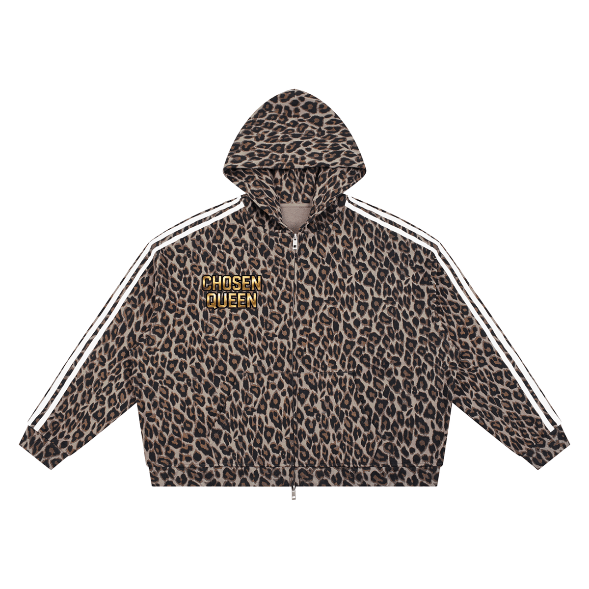 Chosen Queen 5 Leopard Full Zip Hoodie - The LW Shop