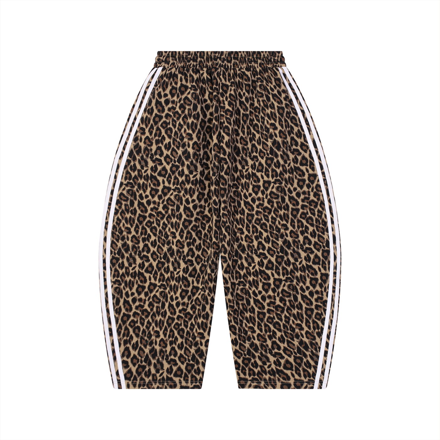 Chosen Designed Leopard Barrel Leg Sweatpants